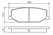 Передние тормозные колодки Bosch  0 986 460 935