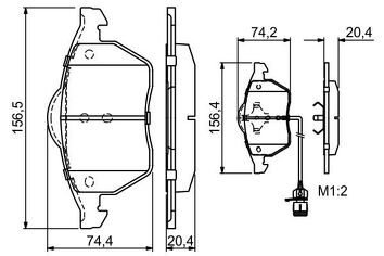 Bosch 0 986 460 937 <span>тормозные колодки передние</span>
