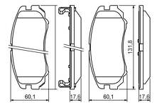 Передние тормозные колодки Bosch  0 986 424 815