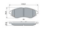 Передние тормозные колодки Bosch  0 986 424 818