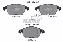 Передние тормозные колодки Textar Q+  2358701