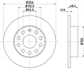 Тормозной диск Hella Pagid Pro  8DD 355 109-641