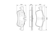 Задние тормозные колодки Bosch 0 986 494 063 для Mini Cabrio R52