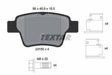 Задние тормозные колодки Textar Q+  2415001