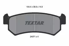Задние тормозные колодки Textar  2407101