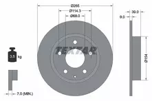 Тормозной диск Textar 92267703 для Mazda CX-3 DK