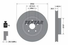 Тормозной диск Textar 92286203 92286203
