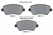 Передние тормозные колодки Textar Q+ 2440301 для Nissan Micra 5 пок. / K14