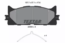 Задние/передние тормозные колодки Textar  2435001