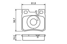 Задние тормозные колодки Bosch  0 986 490 260