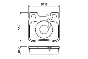 Bosch 0 986 490 260 <span>тормозные колодки задние</span>