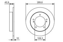 Тормозной диск Bosch  0 986 479 B09