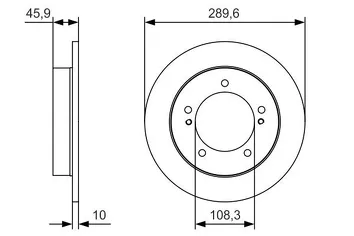 Bosch 0 986 479 B09 <span>тормозной диск полный</span>