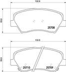Передние тормозные колодки Brembo  P 30 073