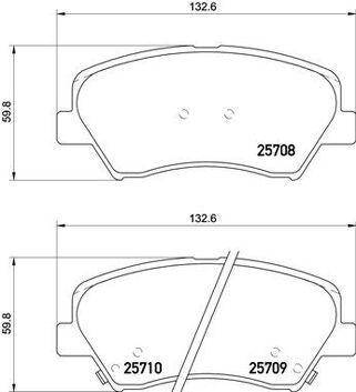 Brembo P 30 073 <span>тормозные колодки передние</span>