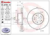 Тормозной диск Brembo Prime Line 09.8726.10 для Mercedes-Benz S-Class C140 / купе