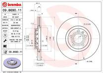 Тормозной диск Brembo Prime Line  09.8690.11