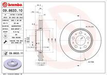 Тормозной диск Brembo Prime Line  09.8633.11