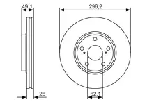 Тормозной диск Bosch  0 986 479 R28