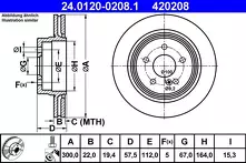 Тормозной диск ATE  24.0120-0208.1