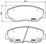 Передние тормозные колодки Brembo  P 28 035