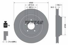 Тормозной диск Textar 92160705 для Mercedes-Benz S-Class W221 / рестайлинг