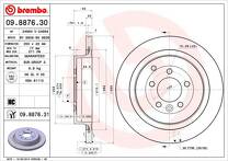 Тормозной диск Brembo Prime Line  09.8876.31