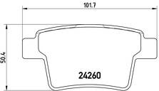 Задние тормозные колодки Brembo  P 24 063