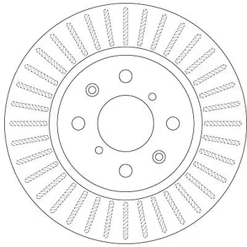 TRW DF6232 <span>тормозной диск вентилируемый</span>