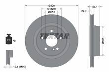 Тормозной диск Textar 92163605 92163605