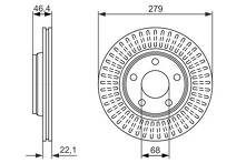 Тормозной диск Bosch  0 986 479 916