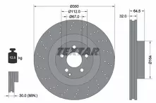 Тормозной диск Textar 92176405 для Mercedes-Benz S-Class W221 / рестайлинг