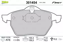 Передние тормозные колодки Valeo First  301454