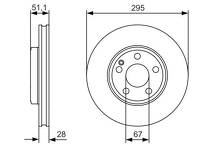 Тормозной диск Bosch  0 986 479 A01