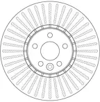 Тормозной диск TRW  DF6472S