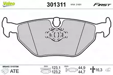 Задние тормозные колодки Valeo First  301311