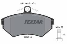 Передние тормозные колодки Textar Q+  2194502