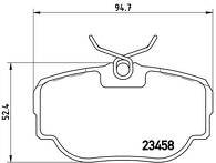 Задние тормозные колодки Brembo P 44 009 для Land Rover Range Rover 2 пок.