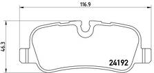 Задние тормозные колодки Brembo  P 44 013