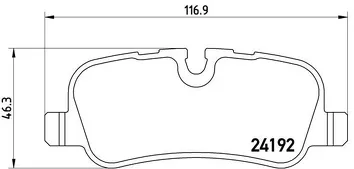 Brembo P 44 013 <span>тормозные колодки задние</span>