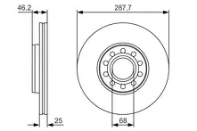 Тормозной диск Bosch 0 986 479 S19 для Volkswagen Passat B5 / универсал