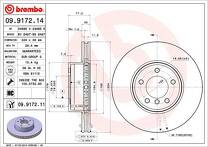 Тормозной диск Brembo Prime Line  09.9172.11
