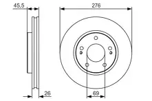 Тормозной диск Bosch  0 986 479 S00