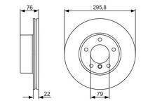 Тормозной диск Bosch  0 986 479 R72