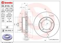 Тормозной диск Brembo Prime Line  09.9143.11