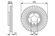 Тормозной диск Bosch  0 986 479 R82