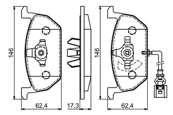 Bosch 0 986 494 721 <span>тормозные колодки передние</span>
