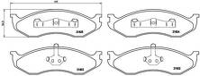 Передние тормозные колодки Brembo  P 37 004