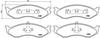Brembo P 37 004 <span>тормозные колодки передние</span>
