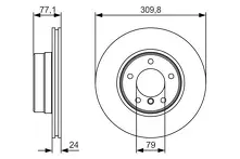 Тормозной диск Bosch  0 986 479 S29